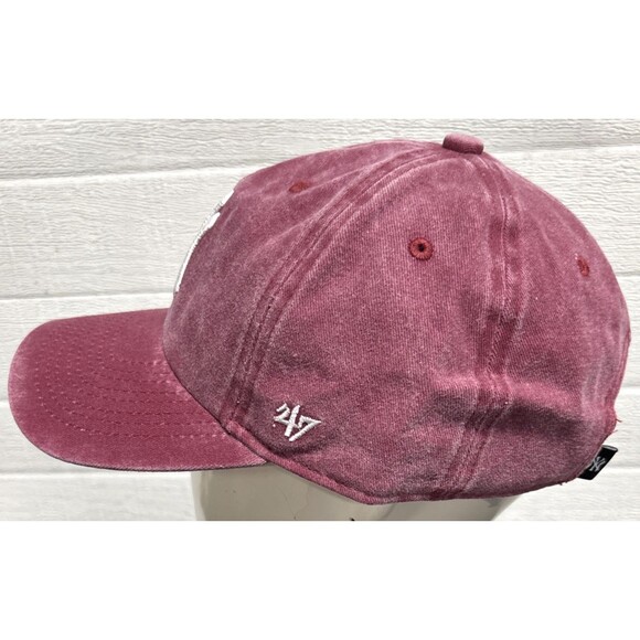 Women's New York Yankees 47 Brand Twins Distressed Strapback Adjustable Hat Cap - Picture 3 of 9